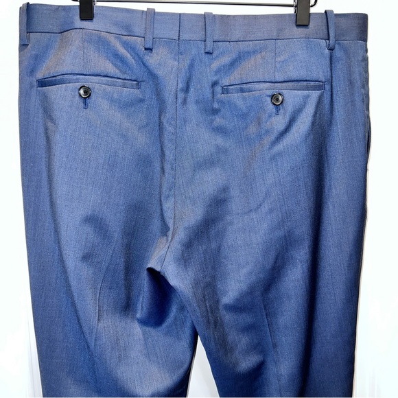Theory Men’s Navy Virgin Wool Cashmere Dress Pants 34x31” Straight Leg - Picture 6 of 15